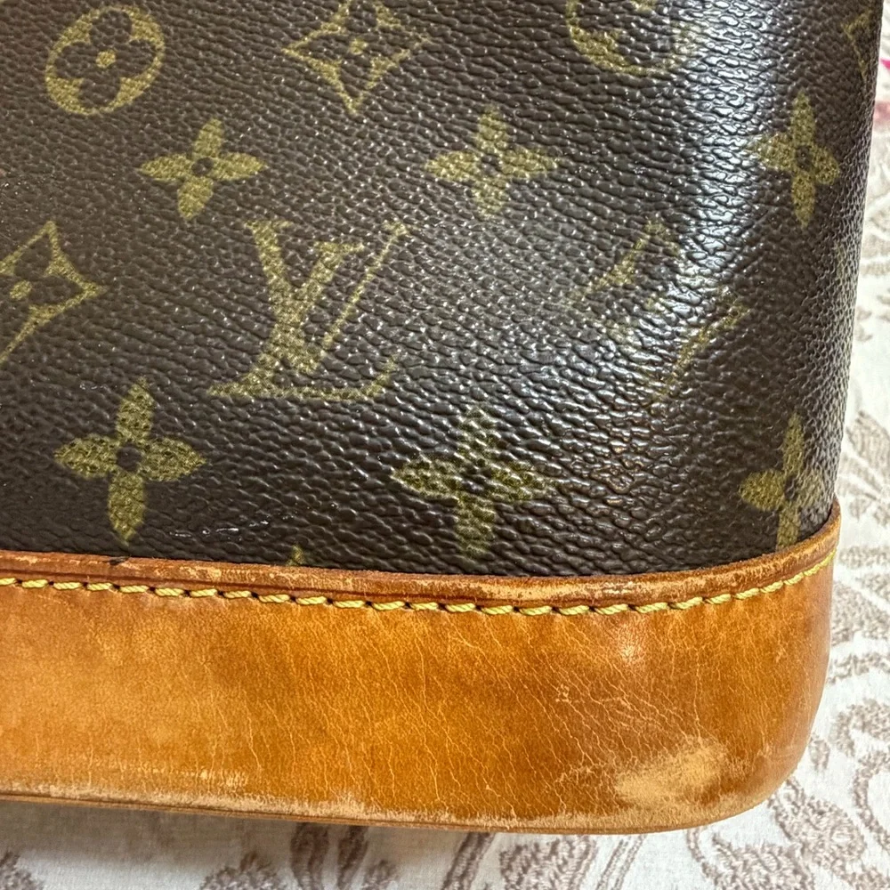 Louis Vuitton Alma PM Monogram Canvas Vintage Handbag with COA